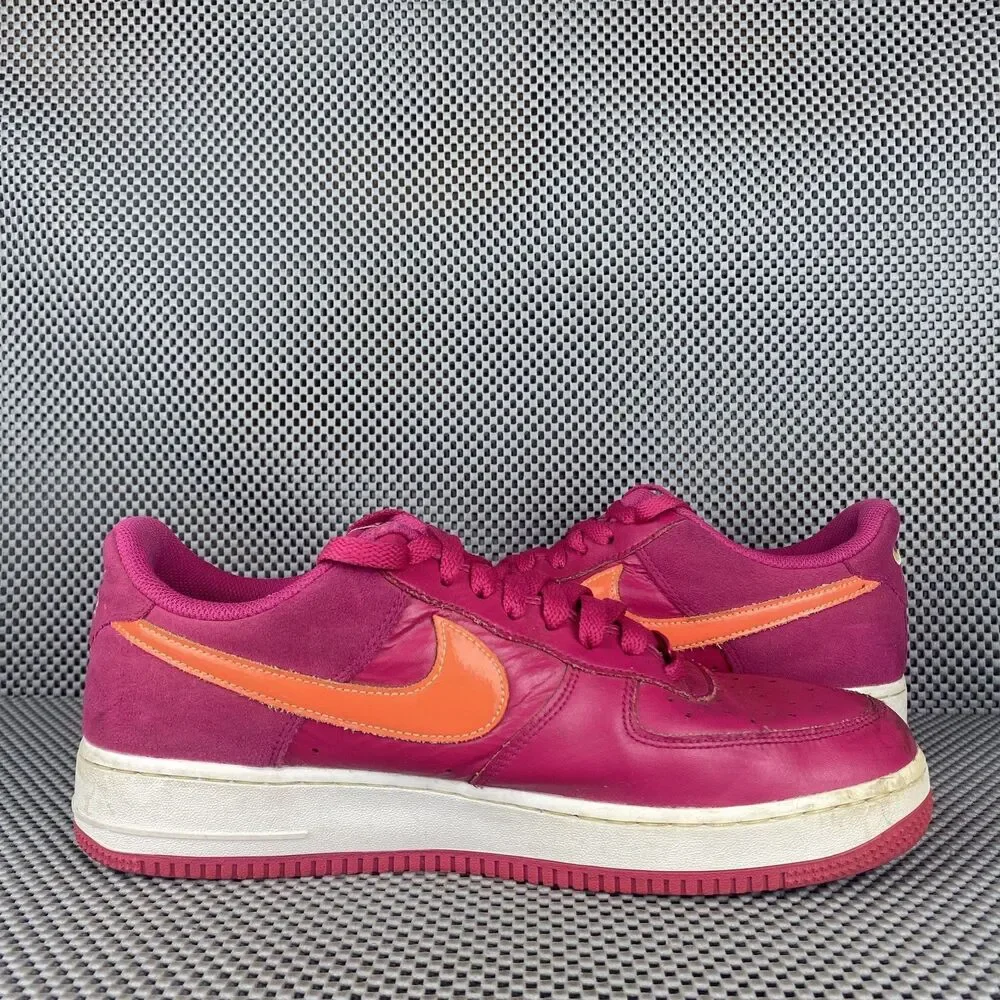 Nike Air Force 1 Low LV8 World Tour Fireberry Sneakers Mens 10 Pink Lace Up